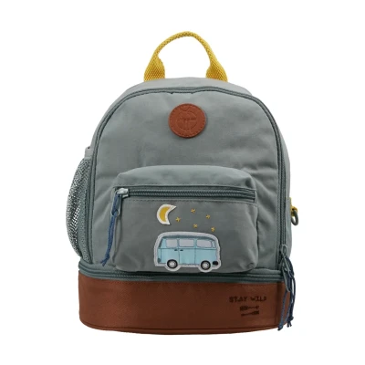 Image of Lässig MINI Backpack Adventure BUS Rucksack for kids, Size: One Size, Cognac/olive
