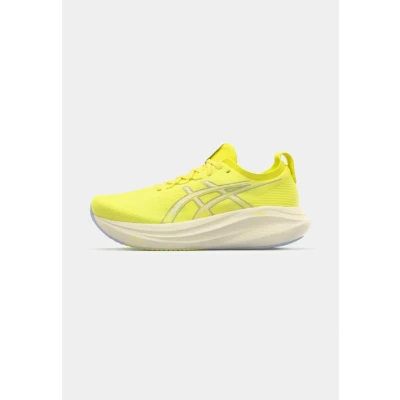 Image of Asics GEL Nimbus 27 Road running shoes, Men&#039;s, Size: 9, Citron/cream shoes