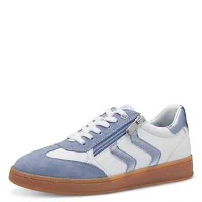 Image of Marco Tozzi Trainers, Women&#039;s, Size: 4, White lt.blue Synthetics