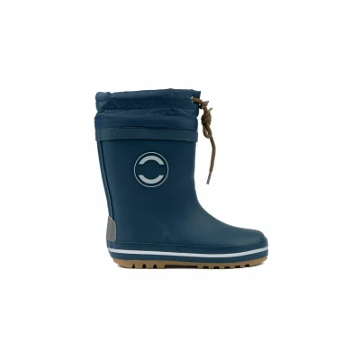 Image of Mikk line Warm Lined Children&#039;s Wellington Boots, Waterproof Rain Boots for Boys and Girls, Windproof Thermal Shoes with Reflective Details, ORION BLUE, 38 EU