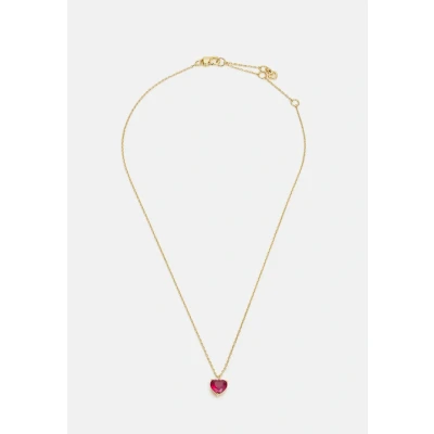 Image of kate spade new york JULY Heart Pendant Necklace, Women&#039;s, Size: One Size, Red
