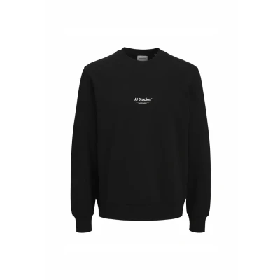 Image of Jack &amp; Jones CREW NECK NOOS Sweatshirt, Men&#039;s, Size: Large, Black