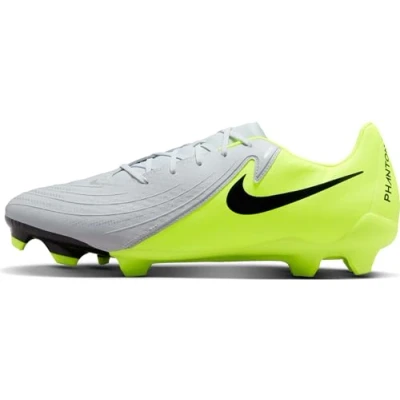 Image of Nike Performance Phantom GX II Academy FG/MG Moulded stud football boots, Men&#039;s, Size: 6/6.5, Metallic silver/black/volt Synthetics