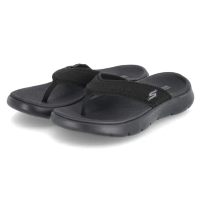 Image of Skechers GO WALK FLEX Sandal Tbar sandals black, Women&#039;s, Size: 39, Black shoes