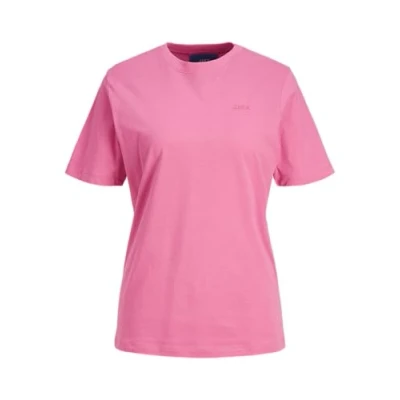 Image of JJXX ANNA SS REG Every Small LOGO NOOS Basic Tshirt, Women&#039;s, Size: Medium, Carmine rose