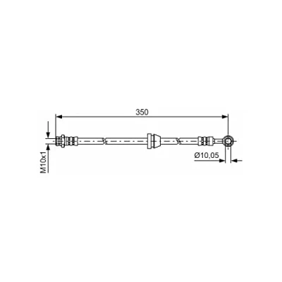 Image of Brake Hose BOSCH 1 987 481 388