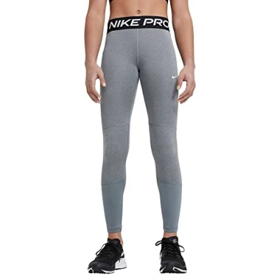 Image of Nike Performance Unisex Leggings for kids, Size: 6 8y, Carbon heather/white