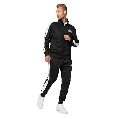 Image of Lonsdale Pember Tracksuit, Men&#039;s, Size: XXL, Black