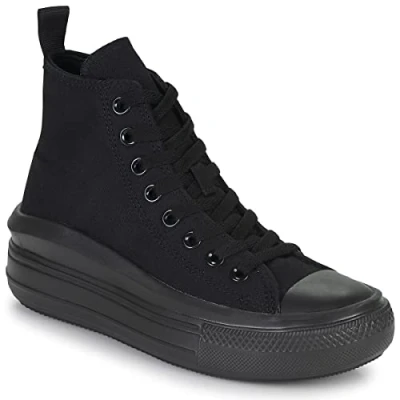 Image of Converse Chuck Taylor ALL STAR MOVE Hightop trainers for kids, Size: 3.5, Black Synthetics