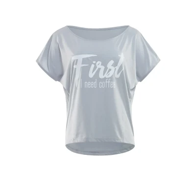 Image of Winshape MCT002 Ultra Light Print Tshirt, Women&#039;s, Size: XXL, Cool grey/glitter/white