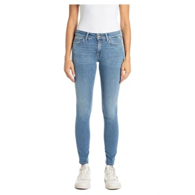Image of Replay NEW LUZ Pants Jeans Skinny Fit, Women&#039;s, Size: 28x30, Medium blue