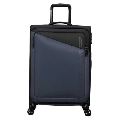 Image of American Tourister Daring Dash Spinner M, Erweiterbar Koffer, 66.5 cm, 67/75 L, Schwarz/Grau (Black/Grey)