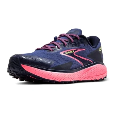 Image of Brooks Divide 5 Trail running shoes, Women&#039;s, Size: 5, Grey blue pink lime Textile