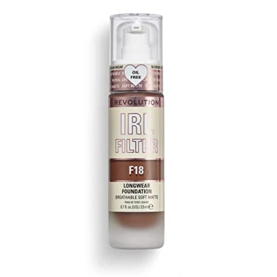 Image of Makeup Revolution IRL Filter Longwear Foundation 23ml (Various Shades) F18