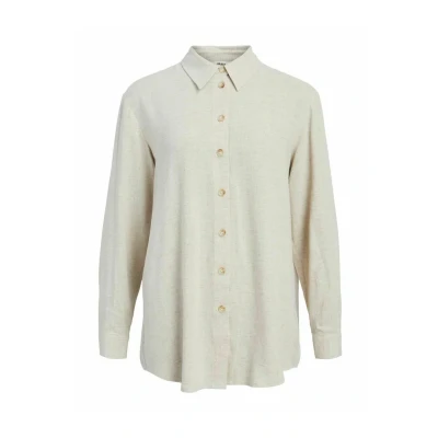 Image of Object Womens Sanne Shirt, Sandshell, 8