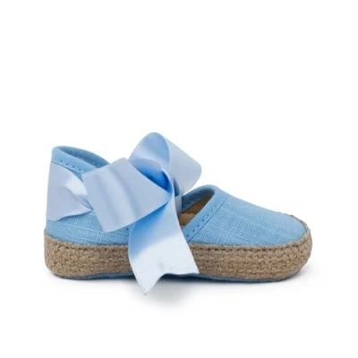Image of Pisamonas Espadrilles for kids, Size: 3K, Azul Textile