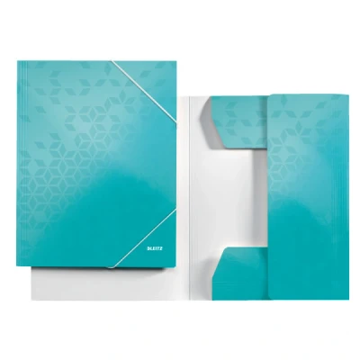 Image of Leitz WOW folders (Green, Polypropylene, A4, Paper, Elastic band)