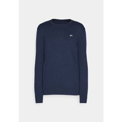 Image of Tommy Jeans SLIM Essentials Jumper, Men&#039;s, Size: XS, Dark night navy