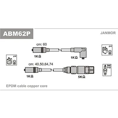 Image of Ignition Cable Kit JANMOR ABM62P