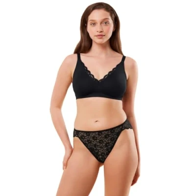 Image of Triumph Amourette N01 Triangle bra, Women&#039;s, Size: 42E, Black