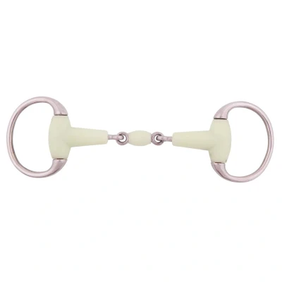 Image of BR Double Jointed Eggbutt Snaffle Apple Mouth 18 mm