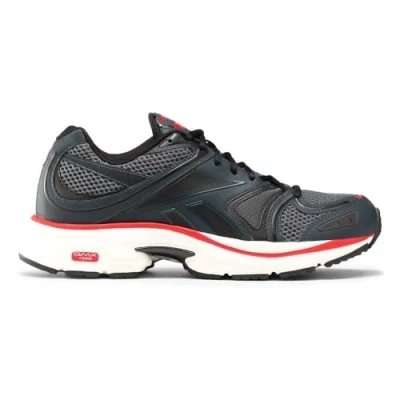 Image of Reebok Classic Premier ROAD PLUS VI Unisex Trainers, Size: 5, Dark grey/red/black Imitation leather/ textile