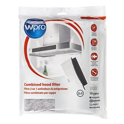Image of Wpro Cooking hood filter 2 in 1: double foam (anti odor) 470x570mm 484000008524