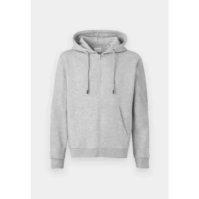 Image of JACK &amp; JONES Men&#039;s Jjebradley Sweat Zip Hood Noos Sweatshirt jacket, Light Grey Mix, M
