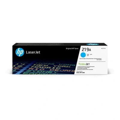 Image of HP Color LaserJet Pro MFP 3302fdwe 219A (W2191A) cyan toner (original HP)