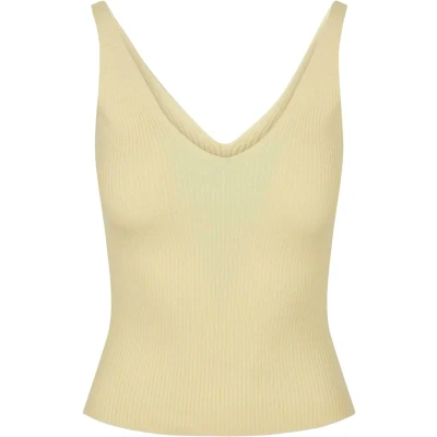 Image of Urban Classics Ladies RIB KNIT TOP Top, Women&#039;s, Size: 5XL, Softyellow