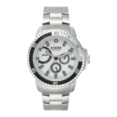 Image of Versus Versace Aberdeen Extension Watch silvercoloured/white, Men&#039;s, Size: One Size, Silver coloured/white