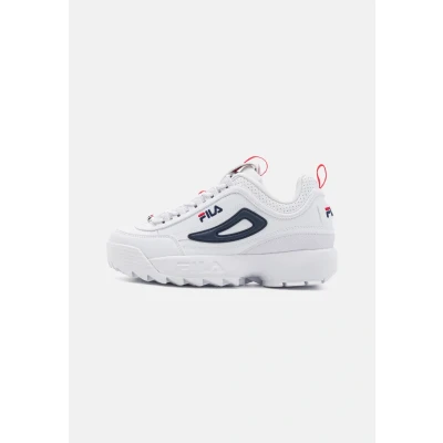 Image of Fila Disruptor Trainers, Women&#039;s, Size: 3.5, White/navy Pu