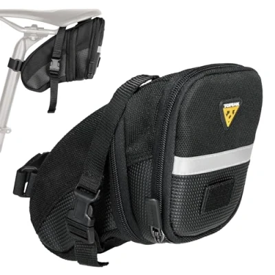 Image of Topeak Aero Wedge Pack Saddle Bag, Strap Fit, Medium, Black
