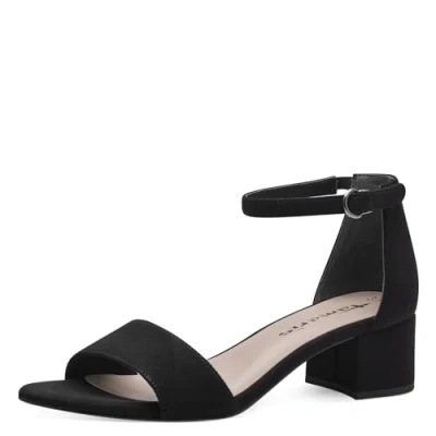 Image of Tamaris Women&#039;s 1 28201 42 Heeled Sandal, Black, 5 UK