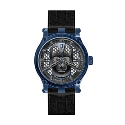 Image of Police Men Analogue Quartz Watch with Leather Strap PEWJA2108202, Black, One Size,