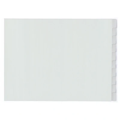 Image of Kangaro Index A3 Window Polypropylene 120 Micron 4 Round 10 Pieces Grey 29.7 x 45.5 0.1