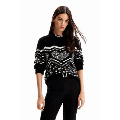 Image of Desigual Women&#039;s Sweater_Creta, Black, XL