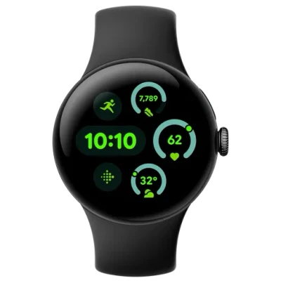 Image of Google Pixel Watch 3 41mm Black (Black Strap)