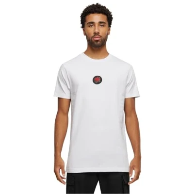 Image of Mister Tee Men&#039;s Rose Patch T Shirt, White, L