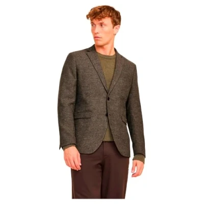 Image of Jack &amp; Jones Premium Einreihiger Jprwinter Blazer jacket, Men&#039;s, Size: 42R, Slate black