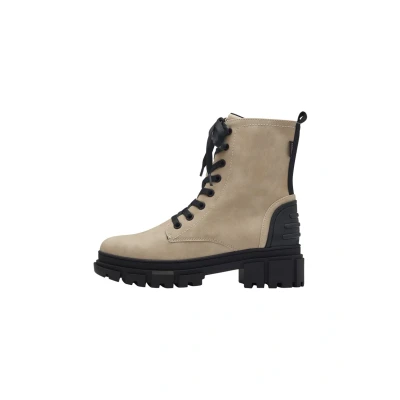 Image of s.Oliver Damen Stiefeletten ohne Absatz zum Schnüren Herbst, Beige (Beige), 38 EU