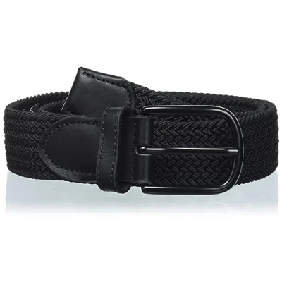 Image of Jack &amp; Jones Jacfall BELT Unisex Braided belt, Size: 38&quot;, Black