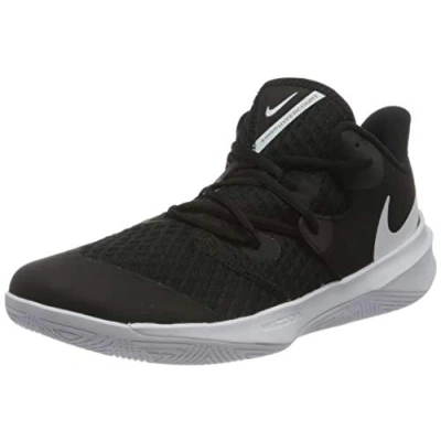 Image of Nike Performance ZOOM Hyperspeed Court Unisex Handball shoes, Size: 10.5, Black/white Textile/synthetics