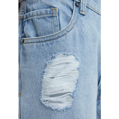 Image of Urban Classics Heavy Ounce KNEE CUT Relaxed fit jeans, Men&#039;s, Size: 31, New light blue washed