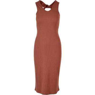 Image of Urban Classics MIDI Sleeveless Jersey dress, Women&#039;s, Size: 3XL, Terracotta