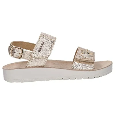 Image of Geox Sandals for kids, Size: 4, Or Leather/synthetics