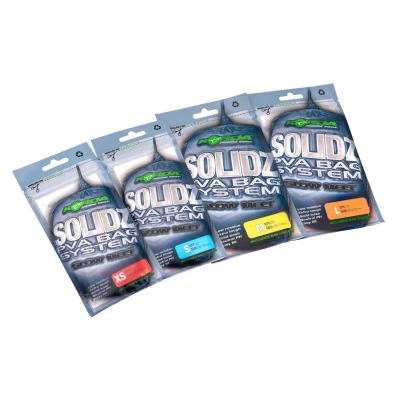 Image of Korda Solidz Slow Melt PVA Bags S Long Range Carp Fishing Thick Film for Delayed Time Ideal Deep Water Bagging