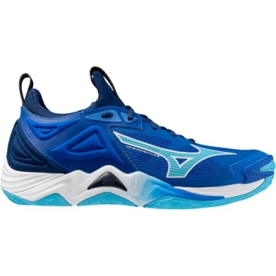 Image of Mizuno WAVE MOMENTUM 3 Volleyball Shoes Mugen blue/white/estate blue Women/Men Size 13