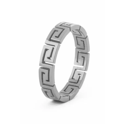 Image of Akitsune Argius Ring silvercoloured, Size: 62, Silver coloured