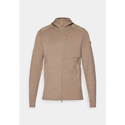 Image of Fjällräven KEB Hoodie Zipup sweatshirt, Men&#039;s, Size: XS, Suede brown